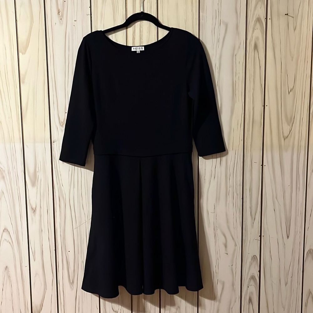 Reiss black knit dress